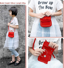 Load image into Gallery viewer, Girls Mini Shoulder Bag Little Girls Handbag with Bow Knot Mini Flap Bag Purse Small Wallet Bag Crossbody Bag for Girls Kids Toddler Age 2-5 Years Old Height 80-110Cm/31.5&quot;-43.3&quot;
