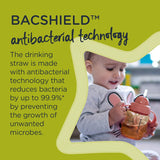 Superstar Weighted Straw Cup for Toddlers with INTELLIVALVE Leak and Shake-Proof Technology and BACSHIELD Antibacterial Technology, 300Ml, Pack of 1, Colours Vary