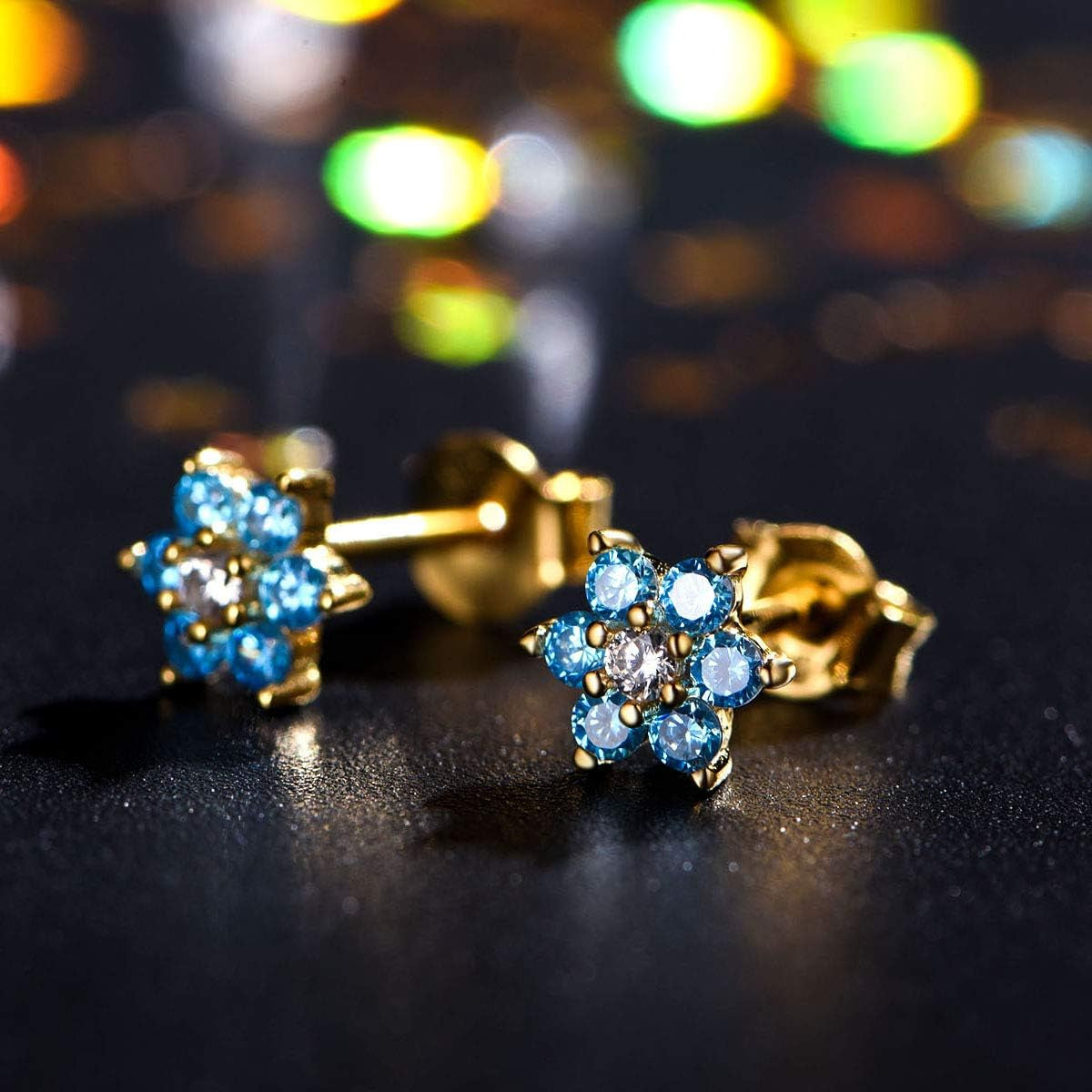 Hypoallergenic Kids Stud Earrings 925 Sterling Silver Gifts for Little Girls (Nickel Free)