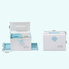 Load image into Gallery viewer, Multifunctional Medicine Chest Medicine Storage First Aid Kit Medicine Box for Household Purple

