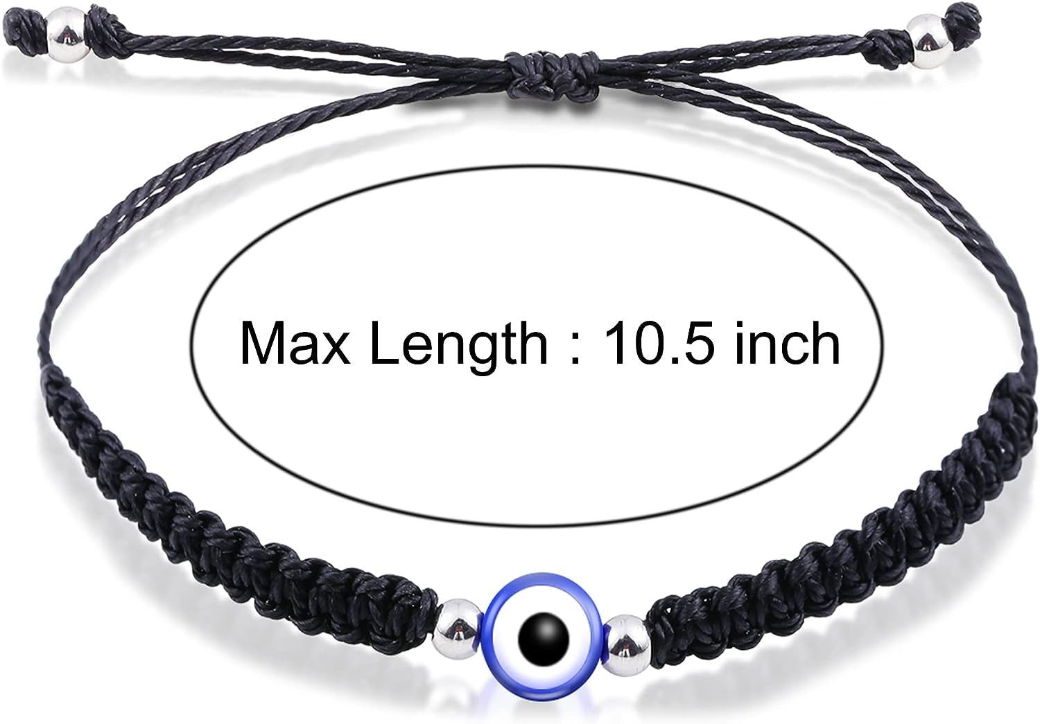 2 Pcs Evil Eye Bracelets for Women, Protection Bracelet for Men Kids, Negative Energy Evil Eye Jewelry Nazar Bracelet, Red String Bracelet for Protection