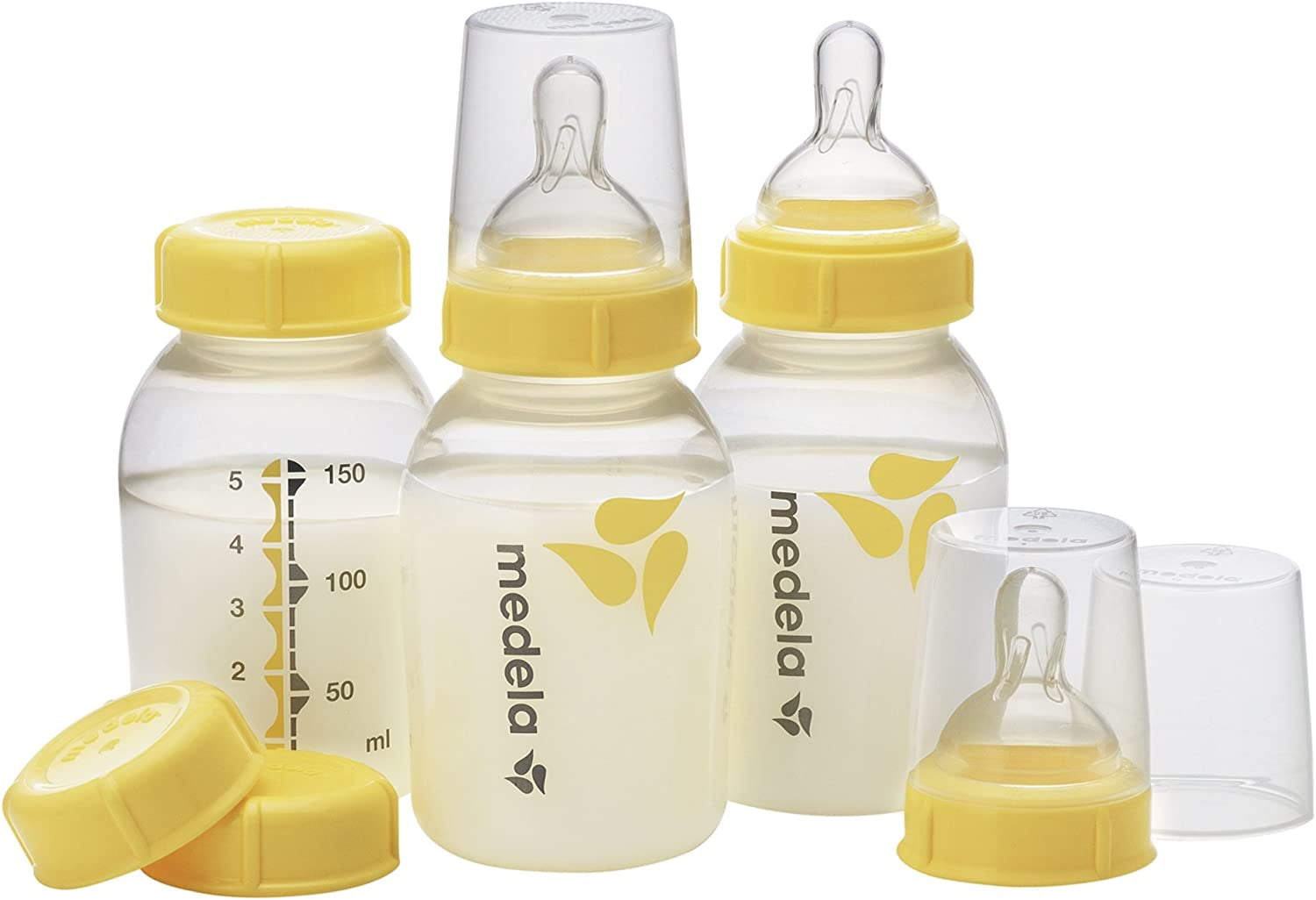Breastmilk Bottle 150Ml with Wide Base Teat, Pack of 3
