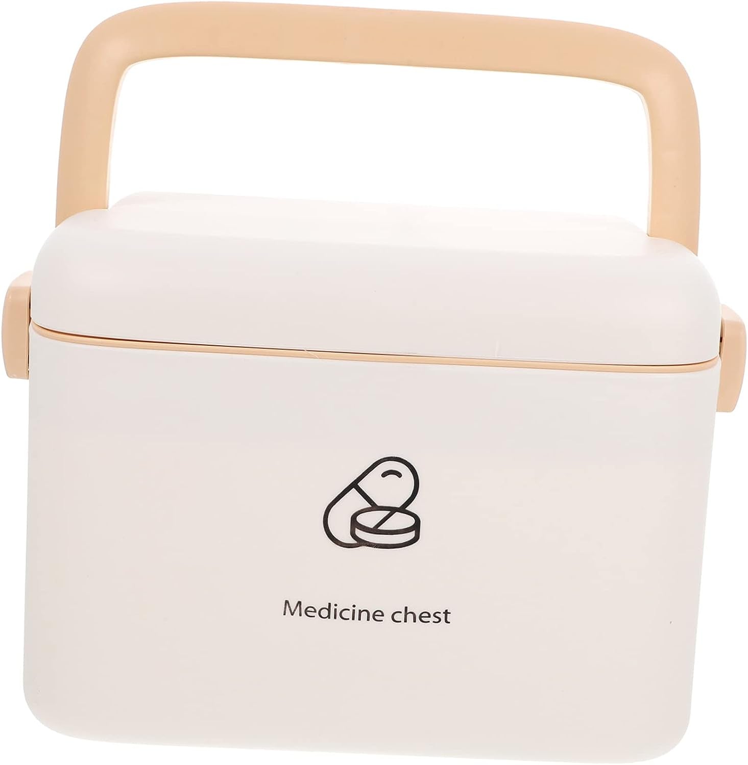 Box Medicine Storage Large Makeup Case First Aid Container Cosmetic Cases for Traveling Time Lock Box Household Medicine Box Storage Box with Lock Medicine Cabinet Cosmetics Box
