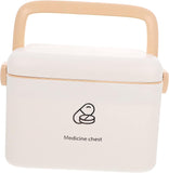 Box Medicine Storage Large Makeup Case First Aid Container Cosmetic Cases for Traveling Time Lock Box Household Medicine Box Storage Box with Lock Medicine Cabinet Cosmetics Box