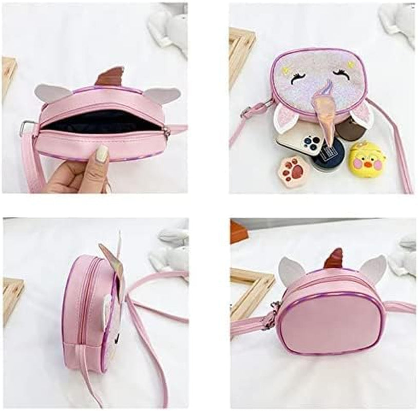 Girls Purse Unicorn Sequin Crossbody Bags for Little Girls Cute Purse for Teens