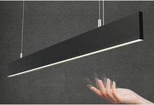 Load image into Gallery viewer, Linear LED Pendant Light Black 30W 1200(L) X15(W) X75(H) with Sensor Options Allure 1575 Series Ceiling Light for Kitchen/Island/Dining Room/Office (3000K Warm White with Sensor)
