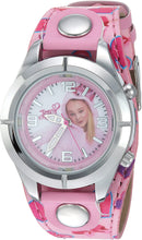 Load image into Gallery viewer, Jojo Siwa Kids&#39; Analog Watch with Silver-Tone Case, Pink Leather Strap, Easy to Buckle - Kids&#39; Watch with Jojo Siwa on the Dial, Safe for Children - Model: JOJ5003, PINK, Analog Watch

