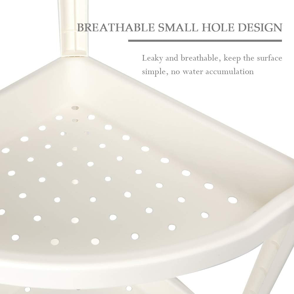 4 Tier Shower Rack Telescopic Bathroom Adjustable Corner Caddy Shelf Storage