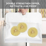 10 Pack Reusable Ziplock Bag for Fridge Freezer Food Storage,Extra Thick Leakproof Lunch Bag for Kitchen Food Storage Handy Kitchen Tools & Gadgets, Home Kitchen Storage & Organisation Set