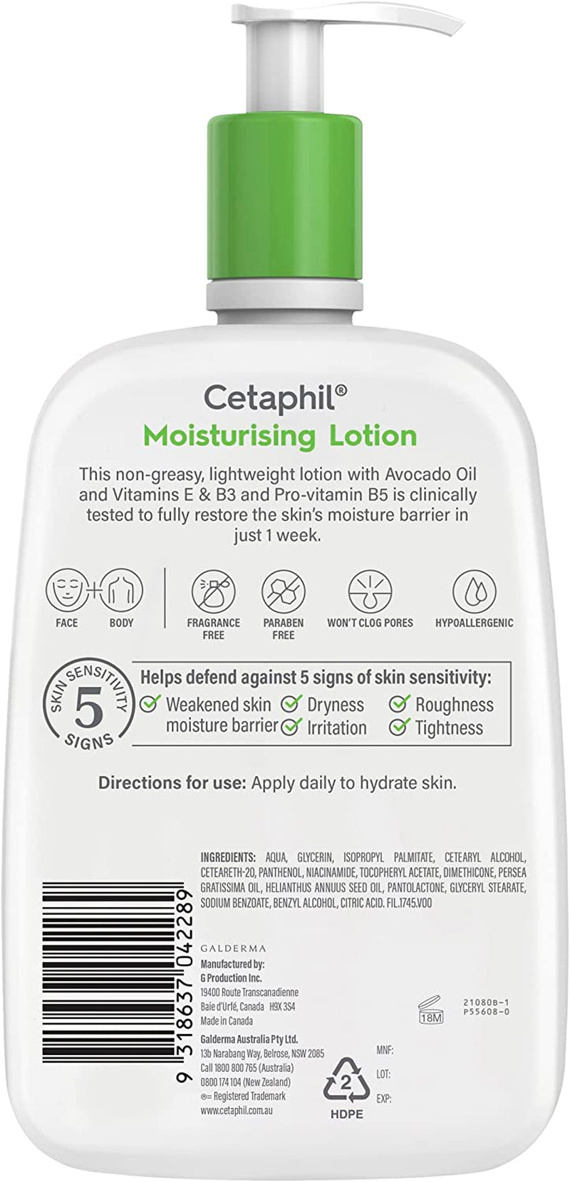 Moisturising Lotion for All Skin Types, 1L
