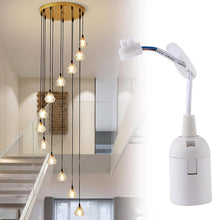 Load image into Gallery viewer, Lamp Holder E27 with Cable | 10Pcs E27 Pendant Light Socket with Cord - Shop and Family, Hangings Light Cord with Bulb Socket Safe Lamp Holder for Construction Site
