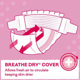 Ultra Dry Nappies Girls Size 4 (10-15Kg) 36 Count