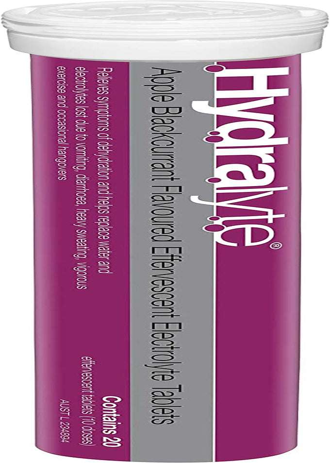 Effervescent Electrolyte Tablets Apple Blackcurrant Flavoured 40 Tablets