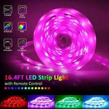 Load image into Gallery viewer, LED Strip Lights 10M for Bedroom, RGB LED Lights Color Changing Rope Lights with IR Remote Control, LED Strip Kit Gaming Lights for Desk, Home Decoration
