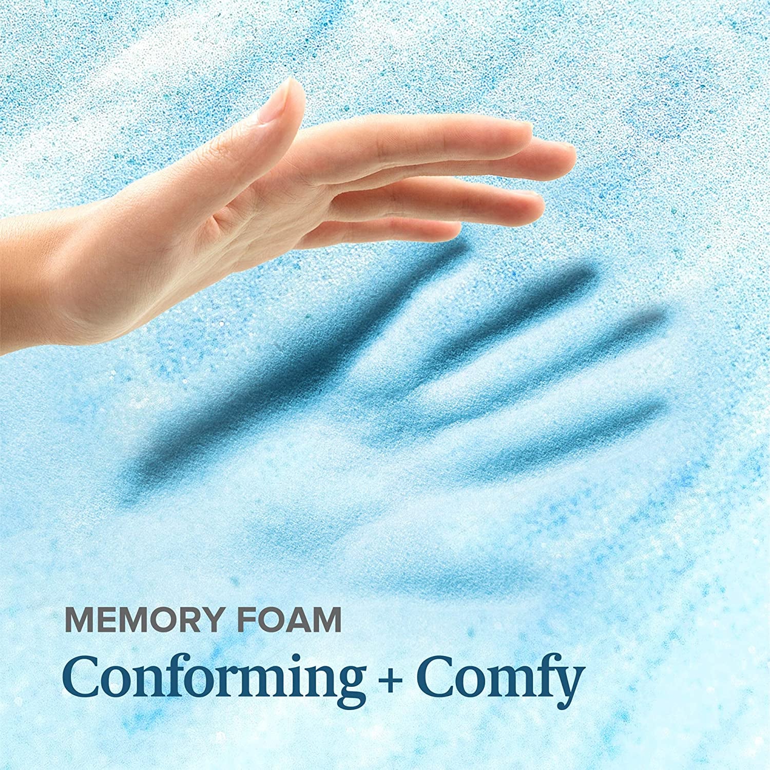 Swirl Cool Gel Convoluted Memory Foam Air Flow Mattress Topper Protector 4Cm - Queen Size