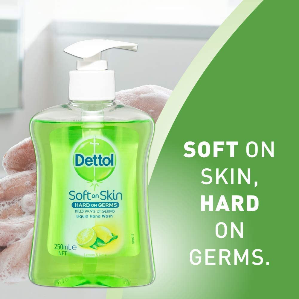 Liquid Hand Wash Refreshing Lemon Lime Anti-Bacterial Pump, 1.5 Liter, Count of 6 Pack