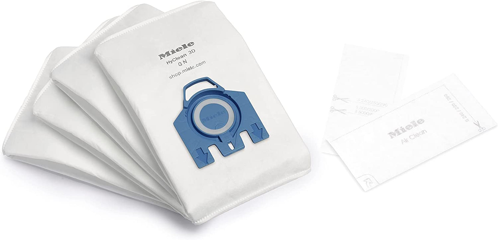 09917730 Hyclean 3D Efficiency GN Dustbags, White, Pack of 4