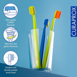 Toothbrush Set CS 5460-3-Pack Ultra Soft Manual Toothbrush for Adults with 5460 Curen Bristles - Random Color (3 Pack)