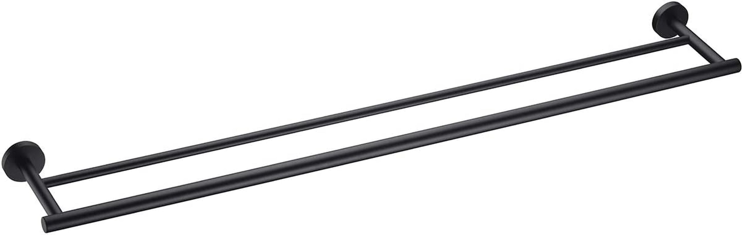 Double Bath Towel Bar, 36-Inch Matte Black Stainless Steel Hand Towel Rack for Bathroom, A102L90-BK