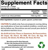 Vitamin a 25000 IU 180 Softgels