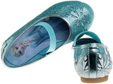 Frozen Elsa Minnie Mouse Shoes - Girls Mary Jane Flats - Kids Jelly Character Princess Dress up Costume Ballet Ballerina Flower School Party Flats Slip on (Pink/Blue) (Toddler/Little Kid)