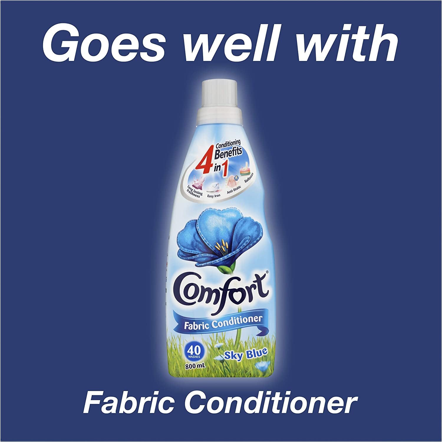 Active Clean Liquid Laundry Detergent 4L, 80 Washes, Fragrance Free