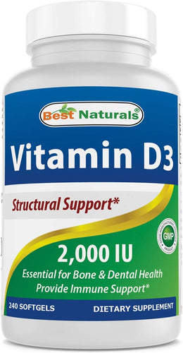 Vitamin D3 2000 IU 240 Softgels