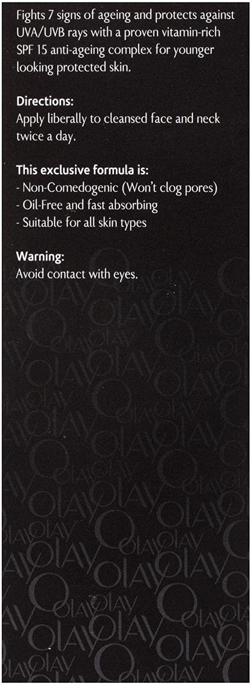 Total Effects Face Cream Moisturiser Normal SPF 15 50G