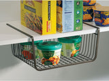 York Lyra Metal under Shelf Basket, Bronze