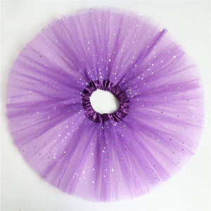 Girls Sparkle Tutus Princess Ballet Dance Layered Tulle Tutu Skirts,2-8T