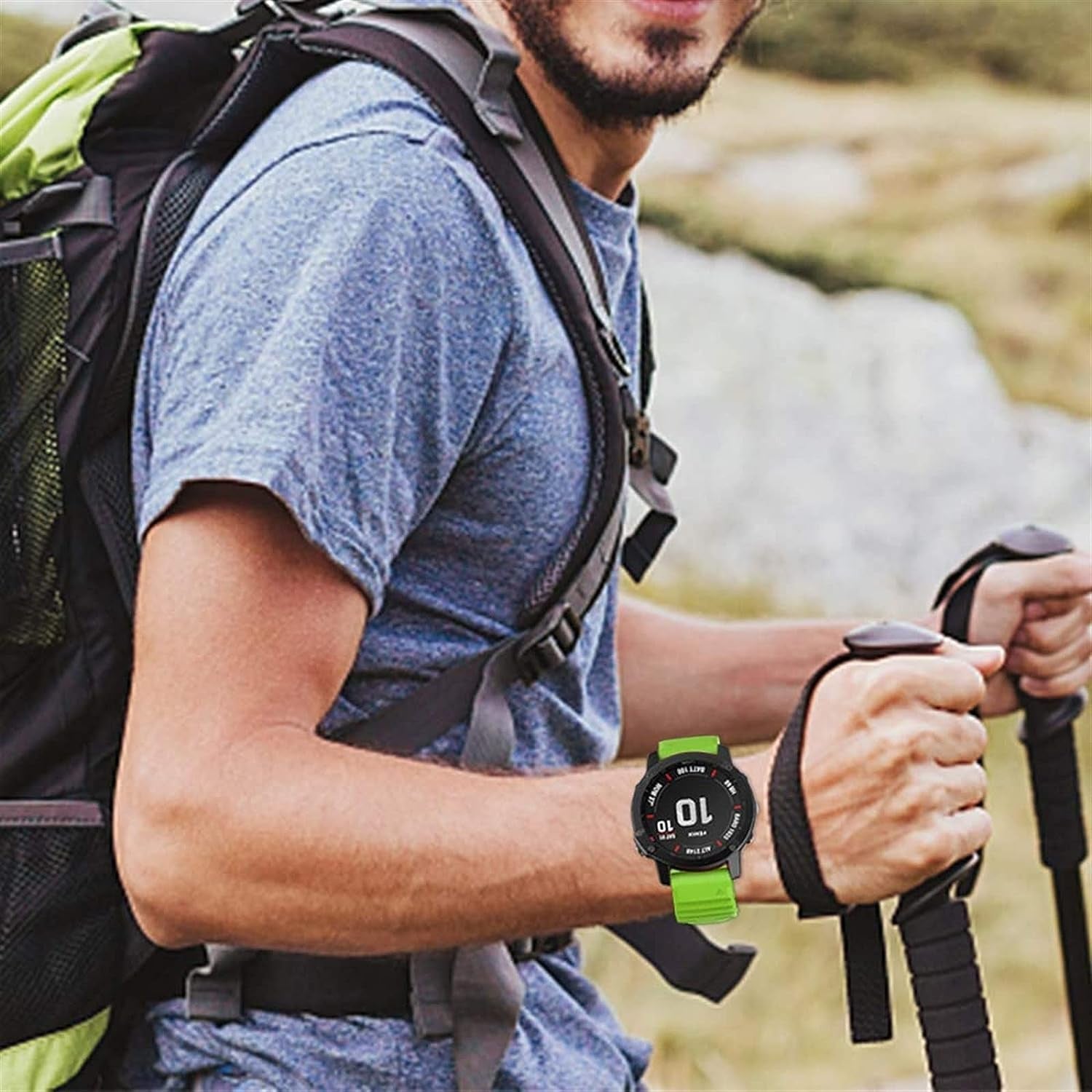 for Garmin Strap 22Mm 26Mm Quickfit Watchbands (Color : Green, Size : 22MM)