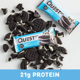 Cookies and Cream Protein Bar, High Protein, Low Carb, Keto Friendly, 12 Count