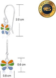 BLING BIJOUX - GIRLS SILVER EARRINGS - Sterling Silver Dangle Earrings - Women'S Jewellery, Kids Jewellery and Gifts - Hypoallergenic Earrings Hooks.