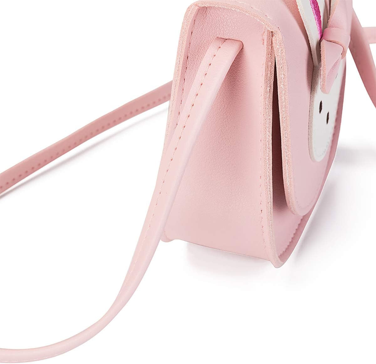 Little Girls' Cute Rabbit Crossbody Purse Small Bow Shoulder Bag Handbag for Kids Toddlers, Pink, One Size