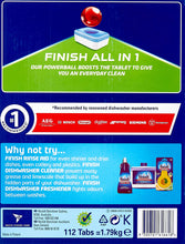 Load image into Gallery viewer, Powerball All in One Dishwasher Tablets, Lemon Sparkle, 112 Tablets
