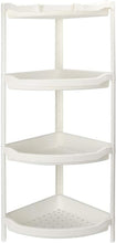 Load image into Gallery viewer, 4 Tier Shower Rack Telescopic Bathroom Adjustable Corner Caddy Shelf Storage
