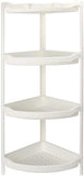 4 Tier Shower Rack Telescopic Bathroom Adjustable Corner Caddy Shelf Storage