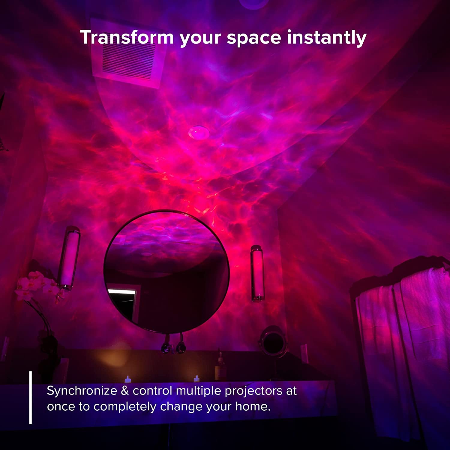 Sky Lite Evolve - Galaxy Projector, LED Nebula Lighting, Wifi App, for Meditation, Relaxation, Gaming Room, Home Theater, and Bedroom Night Light Gift (Nebula Cloud Only)