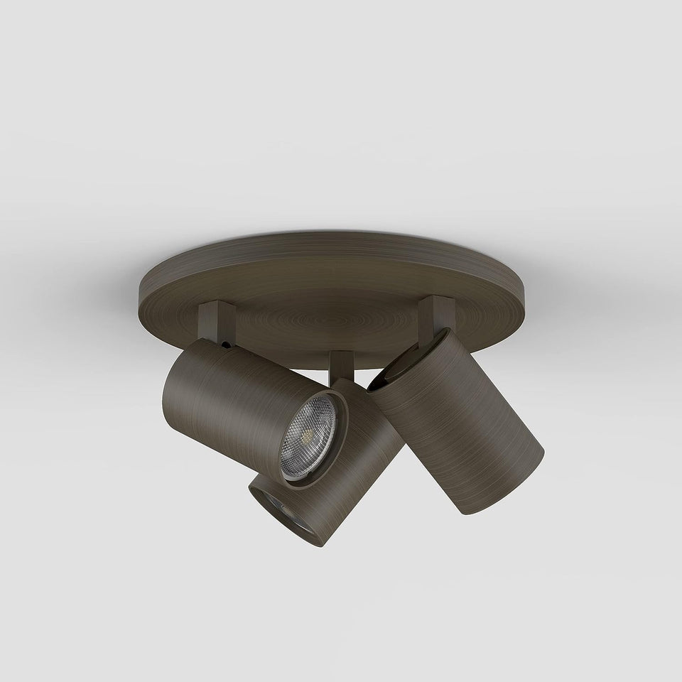Ascoli Triple Round, Dimmable Indoor Spotlight (Bronze) GU10 - Smart Bulb Compatible, Designed in Britain - 1286005-3 Years Guarantee
