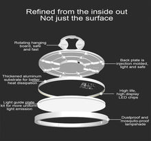 Load image into Gallery viewer, Flush Mount 11.8 Inch Ceiling Light,28W Surface Mount LED Light Fixture,Modern round Ceiling Light for Bedroom Kitchen Balcony Hallway,6000K/Cool White
