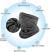 Load image into Gallery viewer, Neck Gaiter Scarf,Dust &amp; Sun UV Protection Summer Face Cover, Lightweight Windproof Bandana Balaclava Headwear for Cycling Motorcycle
