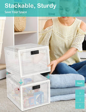 Load image into Gallery viewer, Lockable Box, Medicine Lock Box for Safe Medication, Clear Lockable Storage Box for Medicine, Food and Home Safety, Lockable Storage Bin, Refrigerator Storage Bins…
