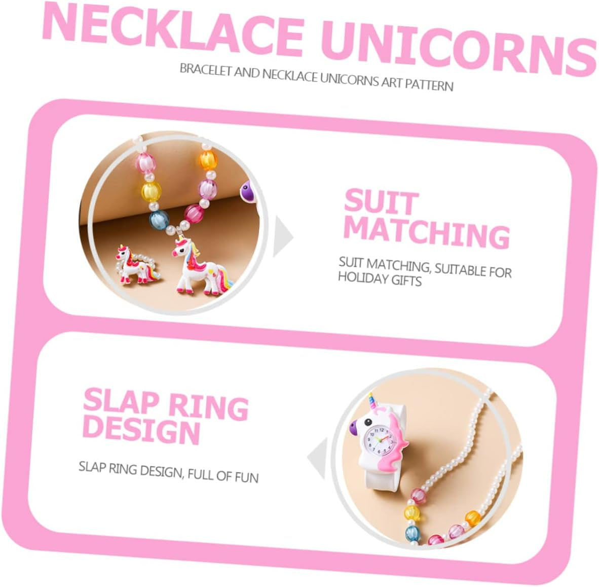 1 Set Children'S Watch Digital Watch Kids Suit Case Charm Bracelets Statement Necklace Snap Bracelet Slap Bracelets for Kids Cartoon Bracelet Necklace Children Beaded Necklace Girl