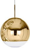 Adjustable Silver/Gold Pendant Light, Modern LED Mirror Plated Ball Chandelier, E27 Restaurant Stairs Ceiling Lamp Cafe Office Bar Decoration Fixture Lights Hanging Lamp