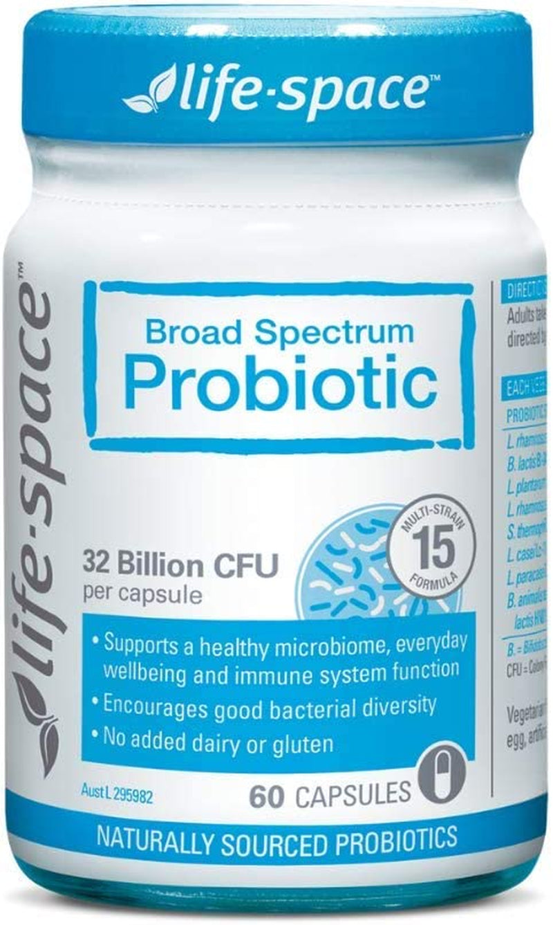 Broad Spectrum Probiotic Capsules - 32 Billion CFU - 15 Strains, 60 Count