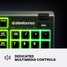 Load image into Gallery viewer, Apex 3 Whisper Quiet IP32 Water &amp; Dust-Resistant Gaming Keyboard - Prism 10-Zone RGB Illumination - Premium Magnetic Wrist Rest
