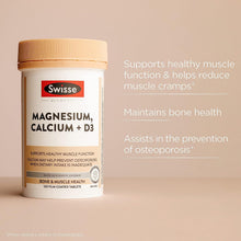 Load image into Gallery viewer, Ultiboost Magnesium, Calcium + D3 | Supports Healthy Muscle Function | 120 Tablets
