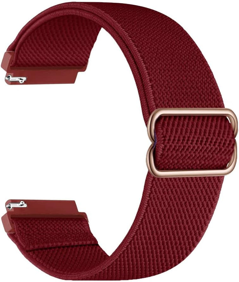 Nylon Wrist Band Strap for Garmin Venu 2 plus Nylon Elastic Strap for Garmin Forerunner 245 245M 645 158 /Venu SQ 2 Watchband (Color : A, Size : for Forerunner 245 245M)