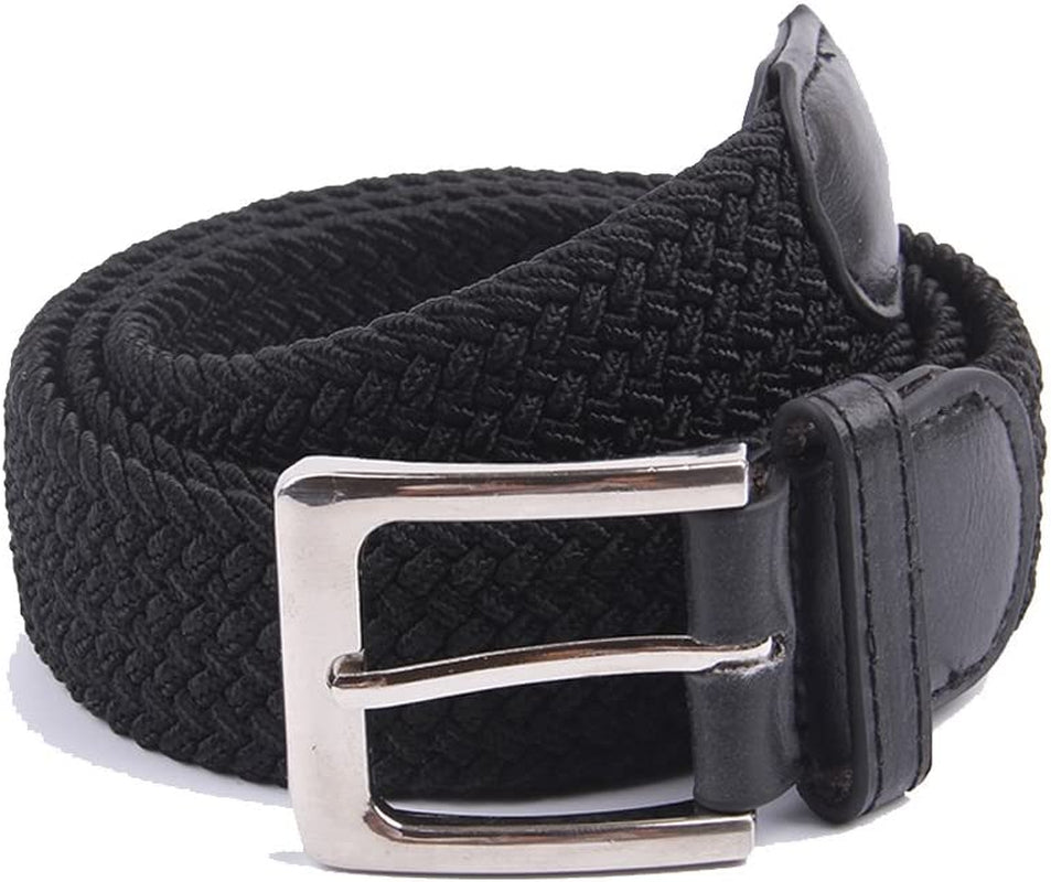 Canvas Elastic Fabric Woven Stretch Multicolored Braided Belts