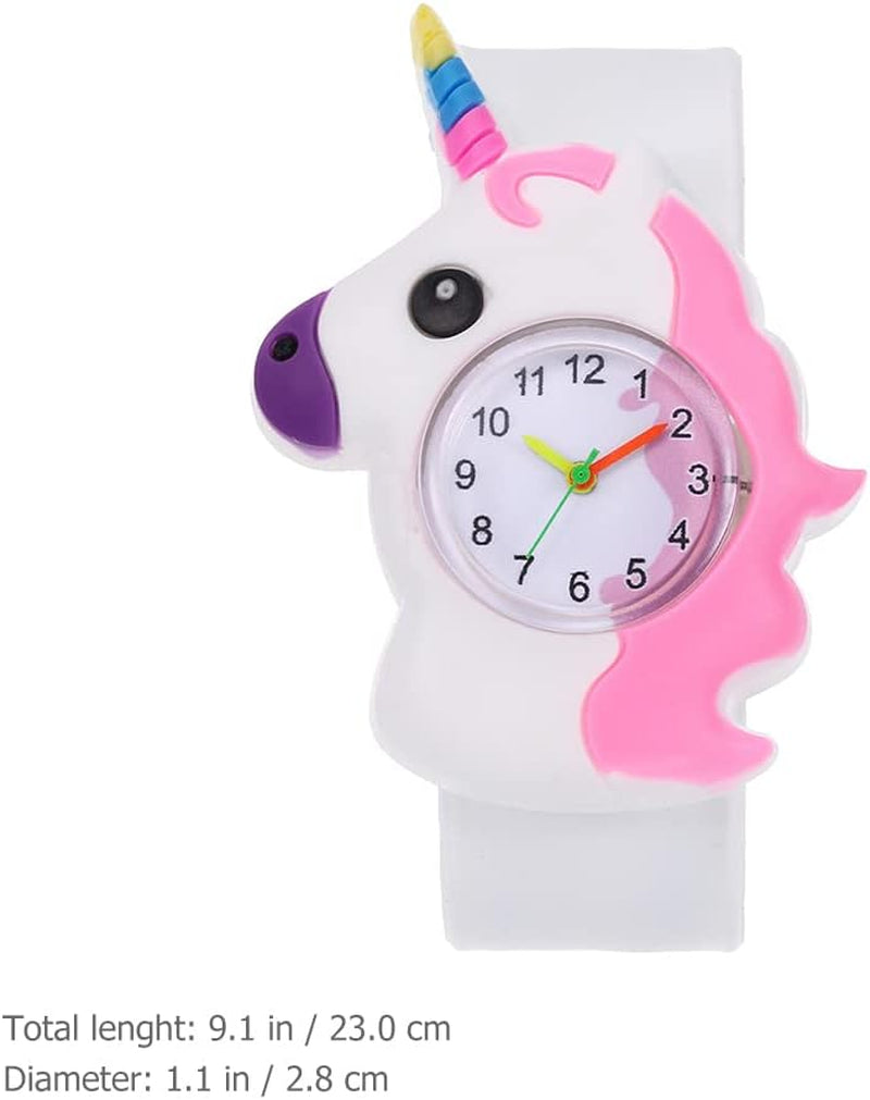 Slap Bracelet Watch 1 Set Slap Watch -Shape Slap Watch Cartoon Bracelet Necklace for Girl Girls' Watches